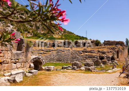 Ruins of Roman theatre in ancient city of Limyra, Turkey Ruins of Roman theatre in ancient city of Limyra, Turkey 137751019