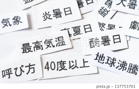 気象庁発表の最高気温40度以上の日の名称候補 137753701