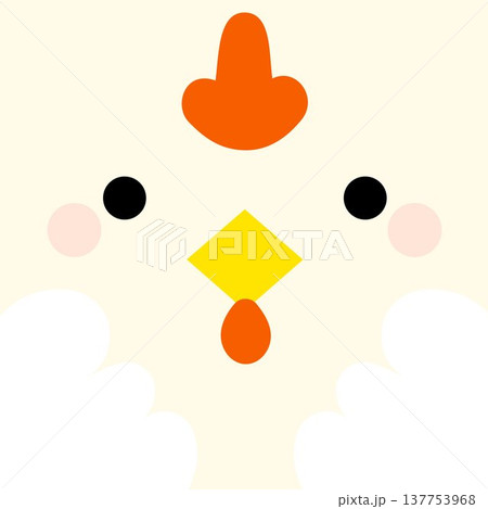 可愛いニワトリのイラスト 可愛いニワトリのイラスト 137753968