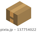 ガムテープの張られたダンボール 137754022