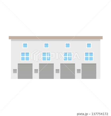 ガレージの建物イラスト ガレージの建物イラスト 137754172