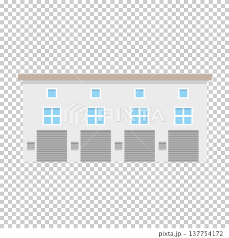 ガレージの建物イラスト ガレージの建物イラスト 137754172