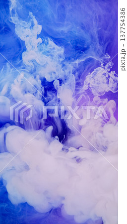 Ink vapor. Fume water texture. Blur blue pink color bright smoke splash pigment fog mist liquid cloud spreading on abstract background. Ink vapor. Fume water texture. Blur blue pink color bright smoke splash pigment fog mist liquid cloud spreading on abstract background. 137754386