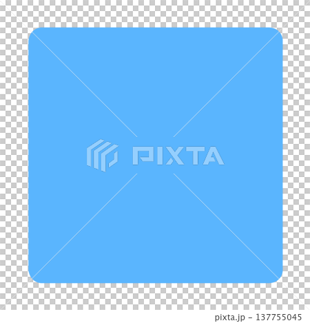 A simple blue square with rounded corners, suitable for use as a background or icon. 137755045