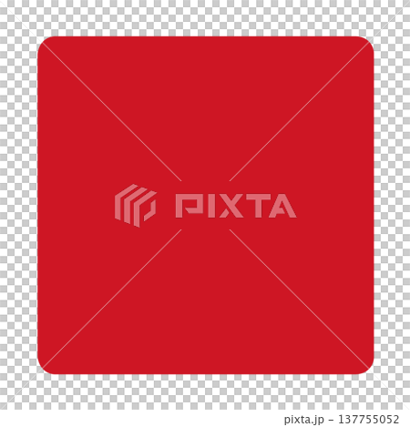一個簡單的紅色圓角正方形，適合用作背景或圖標。 137755052