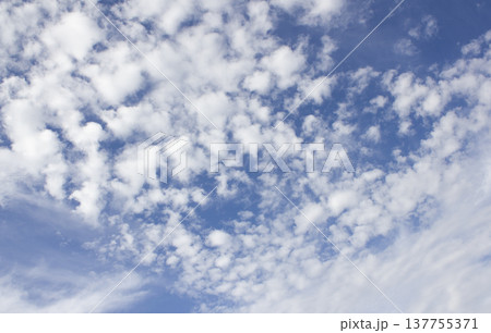 The sky is covered with fluffy clouds The sky is covered with fluffy clouds 137755371