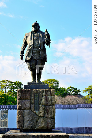 静岡県 駿府城公園 徳川家康公之像 静岡県 駿府城公園 徳川家康公之像 137755799