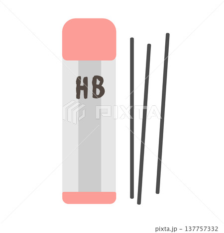 HBのシャープペンシルの芯 HBのシャープペンシルの芯 137757332
