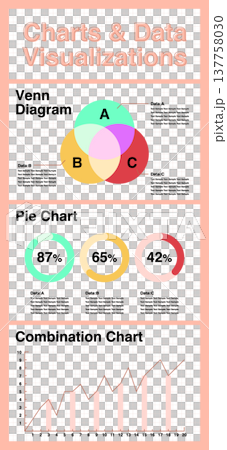 インフォグラフィック：グラフとデータ可視化 05 137758030