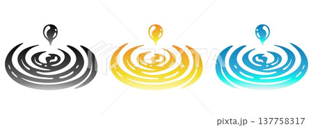 Cartoon colorful drops 137758317
