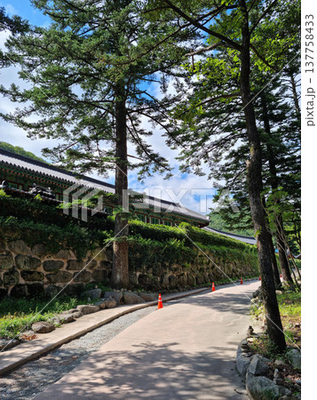 This is a view of Siheungsa Temple on Mt. Seorak, South Korea. This is a view of Siheungsa Temple on Mt. Seorak, South Korea. 137758433