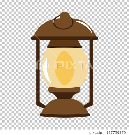 一幅古董燈籠的插圖,燈籠亮著。 一幅古董燈籠的插圖,燈籠亮著。 137759370