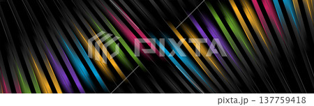 Minimal colorful glossy striped abstract geometric background Minimal colorful glossy striped abstract geometric background 137759418