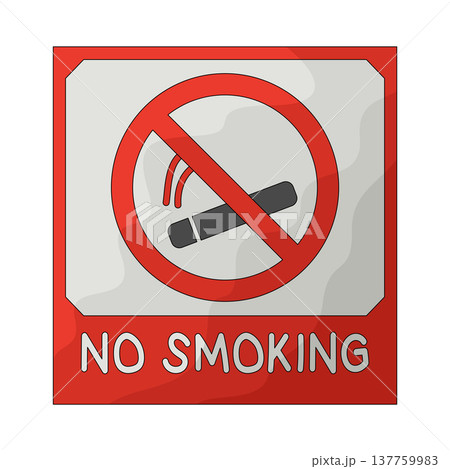Illustration of No Smoking Sign 137759983