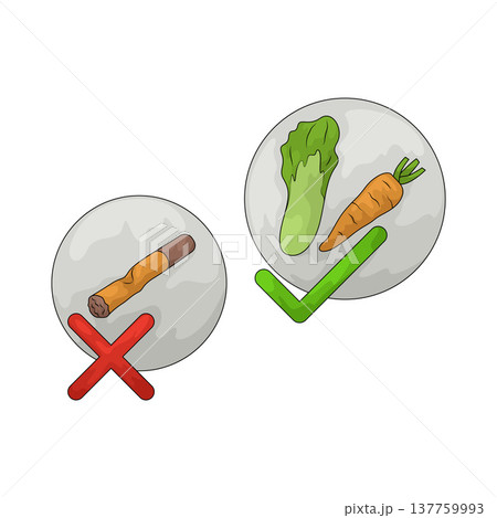 Illustration of No Smoking Choice 137759993