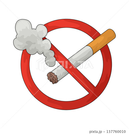 Illustration of No Smoking Illustration of No Smoking 137760010