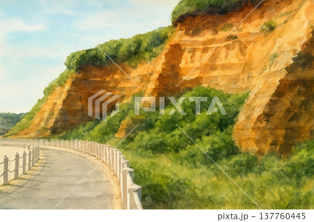 屛風ヶ浦の遊歩道 137760445