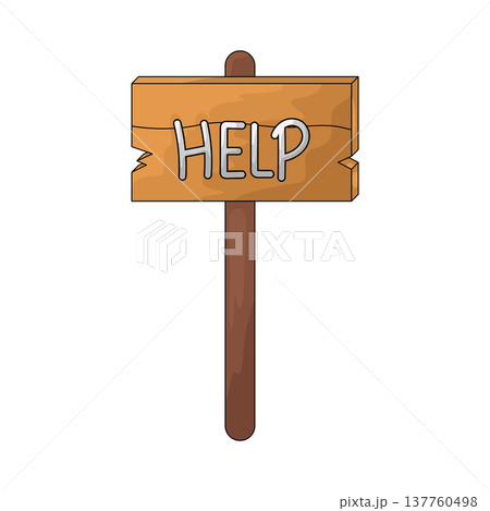 Illustration of Asking for Help 137760498