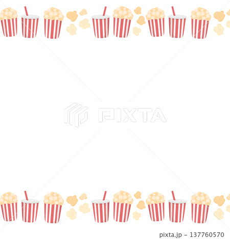 ポップコーンのフレーム ポップコーンのフレーム 137760570