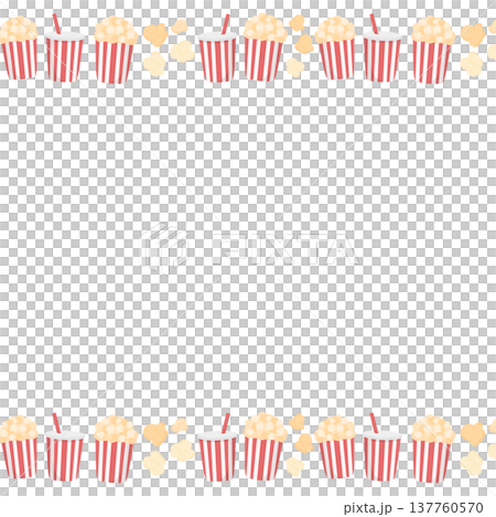 ポップコーンのフレーム ポップコーンのフレーム 137760570