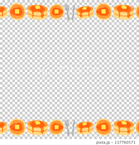 ホットケーキのフレーム 137760571