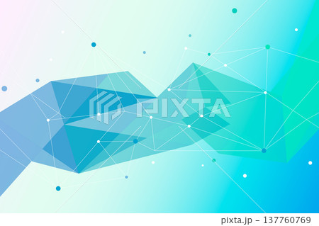 ポリゴン幾何学模様ベクター背景 137760769