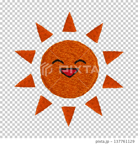 [Nico Nico Sun] Hand-embroidered illustration material 137761129