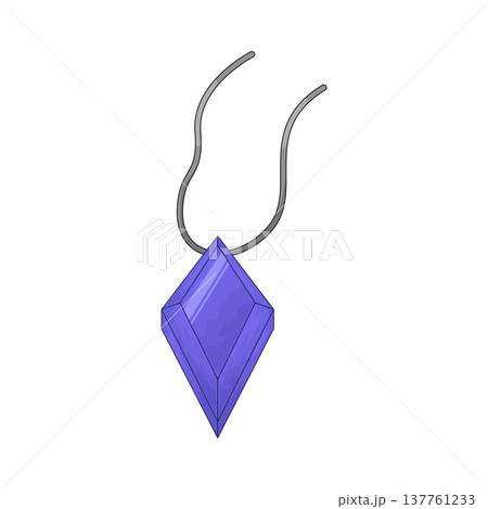 Illustration of Amethyst necklace Illustration of Amethyst necklace 137761233