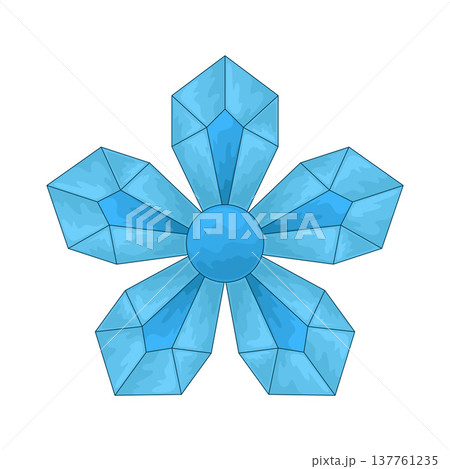 Illustration of crystal flower Illustration of crystal flower 137761235