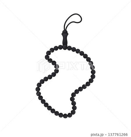 Illustration of praying beads 137761266