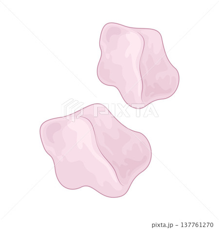 Illustration of rose quartz 137761270