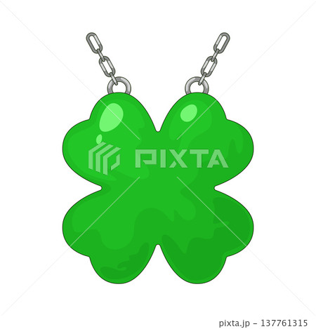 Illustration of Clover Necklace Illustration of Clover Necklace 137761315