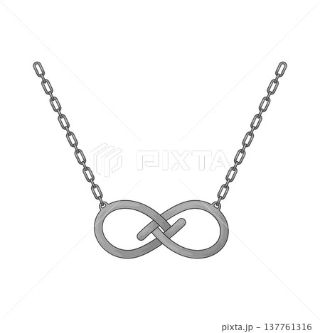 Illustration of Infinity Necklace Illustration of Infinity Necklace 137761316