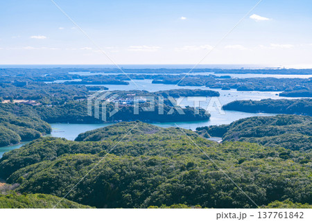 伊勢志摩 英虞湾の絶景(横山展望台より) 伊勢志摩 英虞湾の絶景(横山展望台より) 137761842
