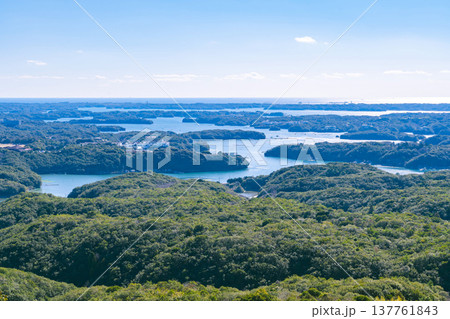 伊勢志摩 英虞湾の絶景(横山展望台より) 伊勢志摩 英虞湾の絶景(横山展望台より) 137761843