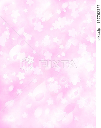 ふんわりした桜のピンクの背景 ふんわりした桜のピンクの背景 137762375
