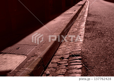 walkway on the street walkway on the street 137762428