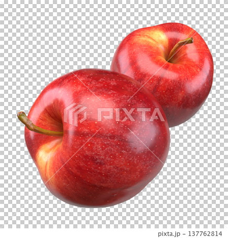 Fresh Red Apple Isolated On Black Background 3d render. Fresh Red Apple Isolated On Black Background 3d render. 137762814