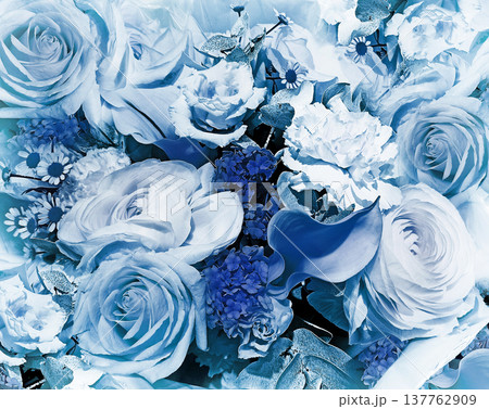 Floral vintage background. Floral bouquet.  Close-up. Nature. 137762909