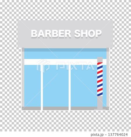 理髮店建築插圖 137764024