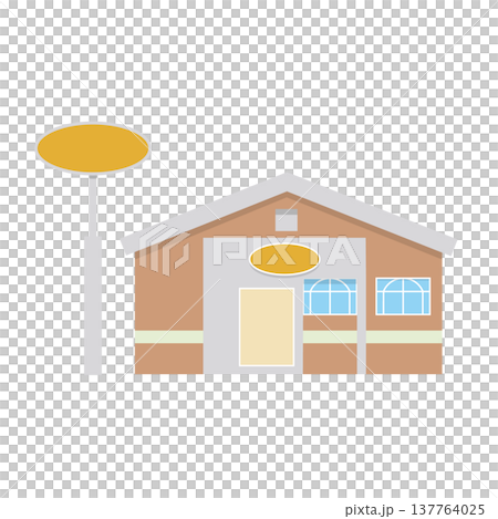 家庭餐廳建築示意圖 137764025