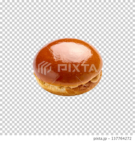 A delicious cheeseburger with juicy beef, fresh lettuce, and tomato on a sesame bun, placed against a white background. A delicious cheeseburger with juicy beef, fresh lettuce, and tomato on a sesame bun, placed against a white background. 137764272