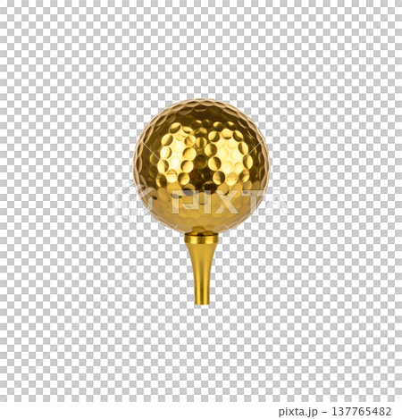 golf ball isolated on white background golf ball isolated on white background 137765482