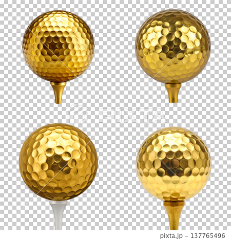 golf ball isolated on white background golf ball isolated on white background 137765496
