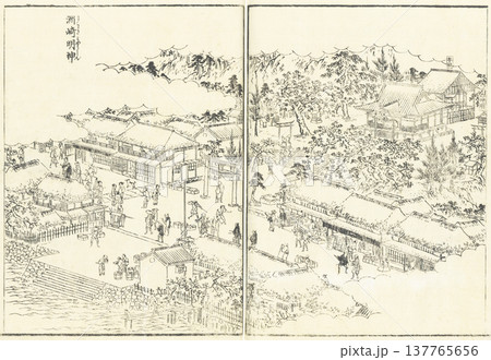 江戸名所図会：洲崎明神 137765656