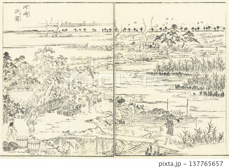 江戸名所図会：河崎 汐濱 137765657