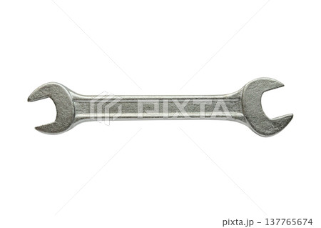 Wrench isolated on white background close up Wrench isolated on white background close up 137765674