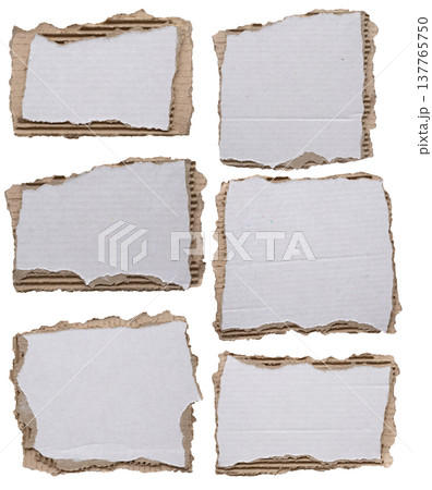piece of white paper tear isolated on white background piece of white paper tear isolated on white background 137765750