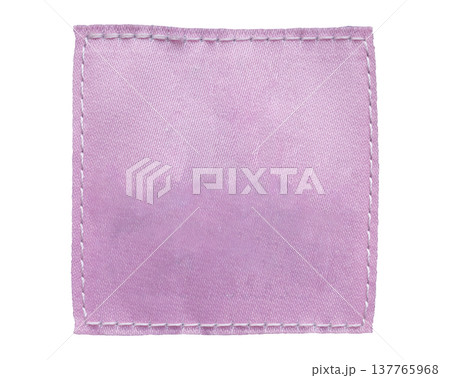 Blank pink clothing tag label isolated on white background Blank pink clothing tag label isolated on white background 137765968