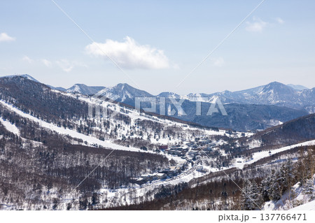 長野県、冬の志賀高原の雪景色 長野県、冬の志賀高原の雪景色 137766471